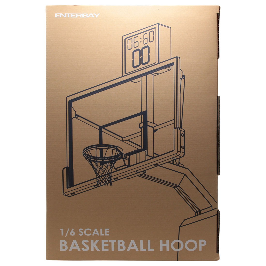 NBA x Enterbay 1/6 Scale Basketball Hoop (black)