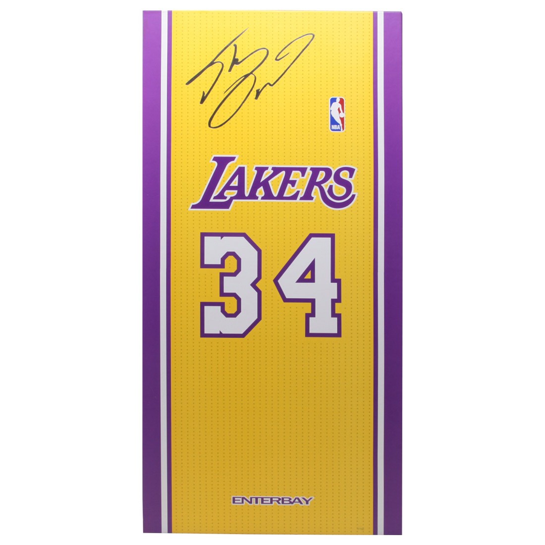 NBA x Enterbay LA Lakers Shaquille O'Neal Real Masterpiece 1/6 Scale 12 Inch Figure (yellow)
