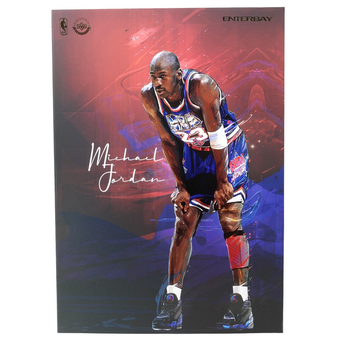 NBA x Enterbay Chicago Bulls Michael Jordan Real Masterpiece 1/6 Scale Figure (blue)