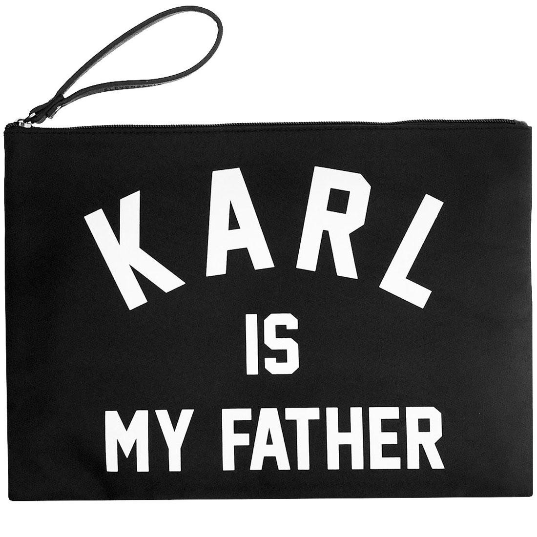 Eleven Paris Karl Is My Father Flaty Bo Clutch (black)
