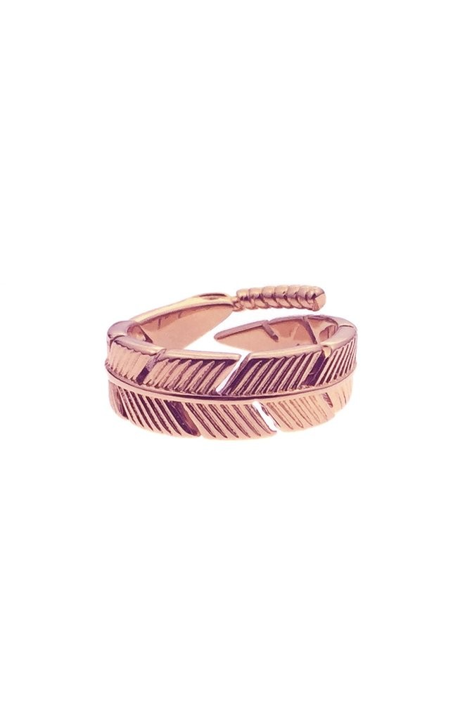 Mister Feather Ring (gold / rose gold)
