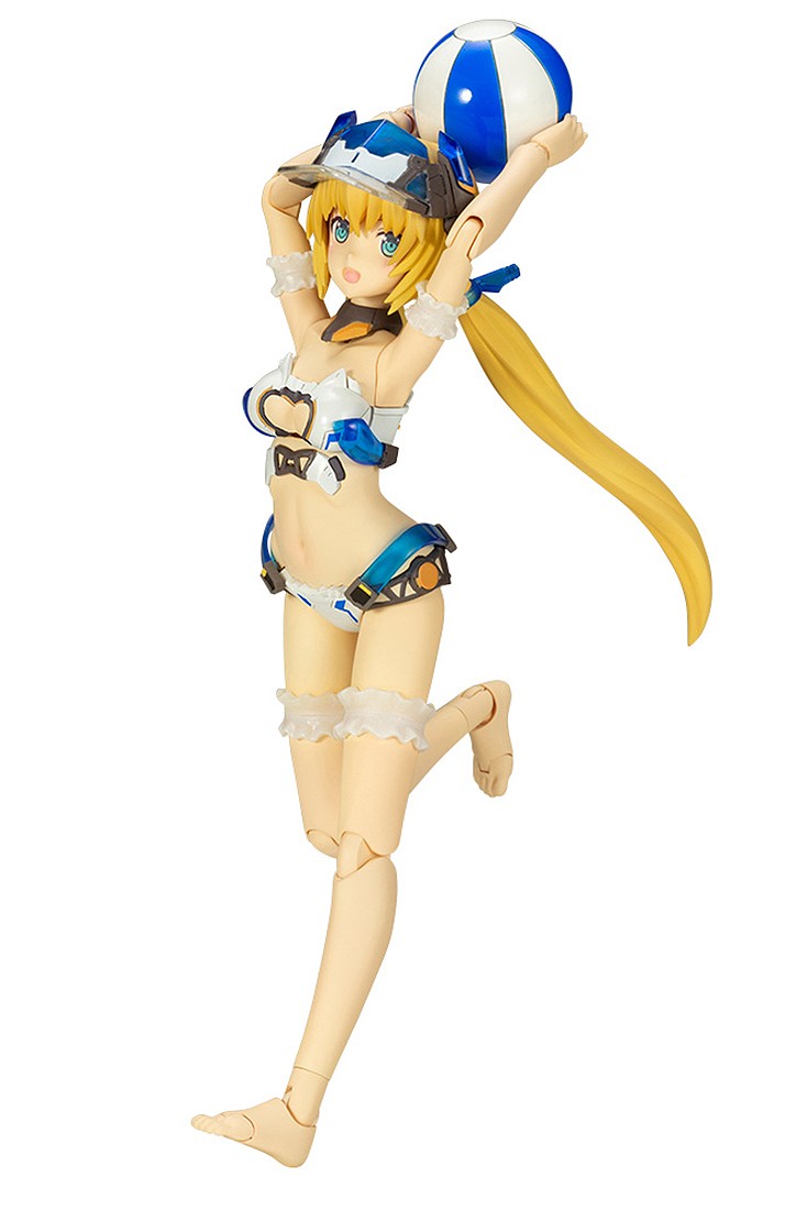 Kotobukiya Frame Arms Girl Hresvelgr Ater Summer Vacation Ver. Plastic Model Kit (blue)