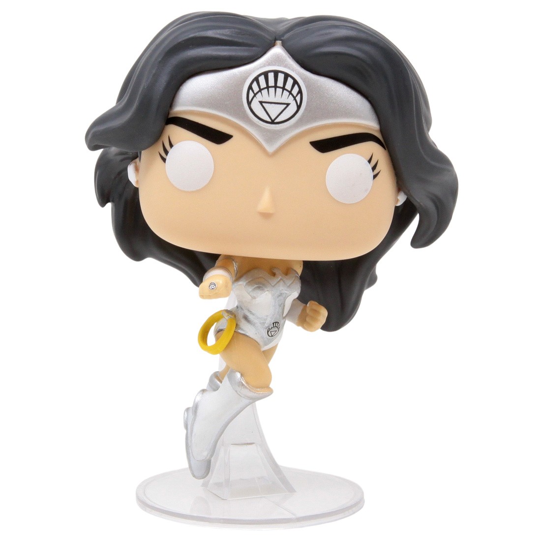 Funko POP Heroes Wonder Woman 80th Anniversary - Wonder Woman White Lantern Glow In The Dark Entertainment Earth Exclusive (silver)
