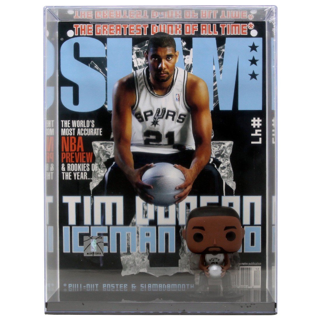 Funko POP Magazine Covers SLAM - Tim Duncan (white)