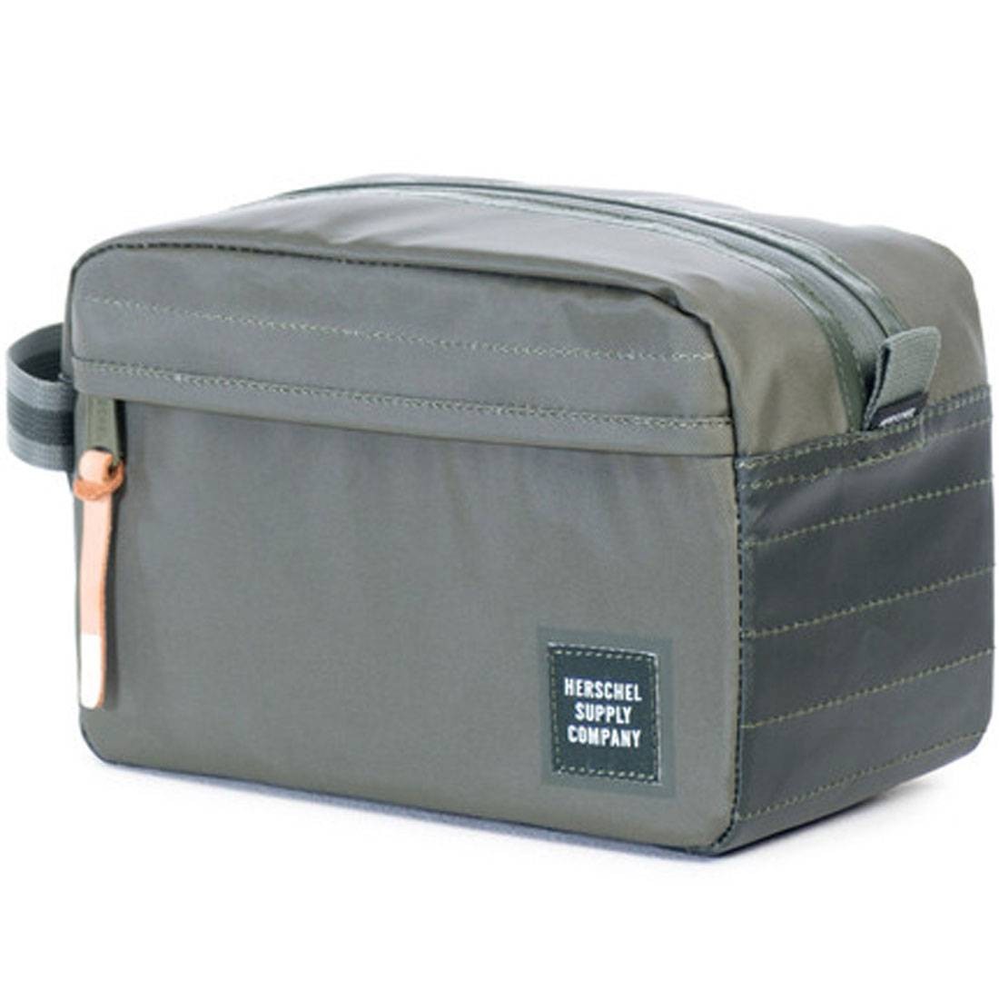 Herschel Supply Co Chapter Travel Kit (green / deep lichen green / kombu green polycoat)