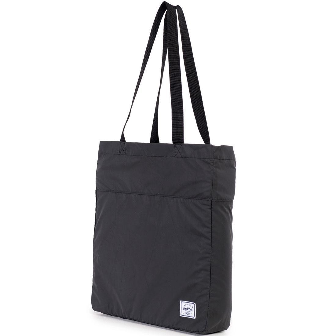 Herschel Supply Co Packable Travel Tote (black / reflective)
