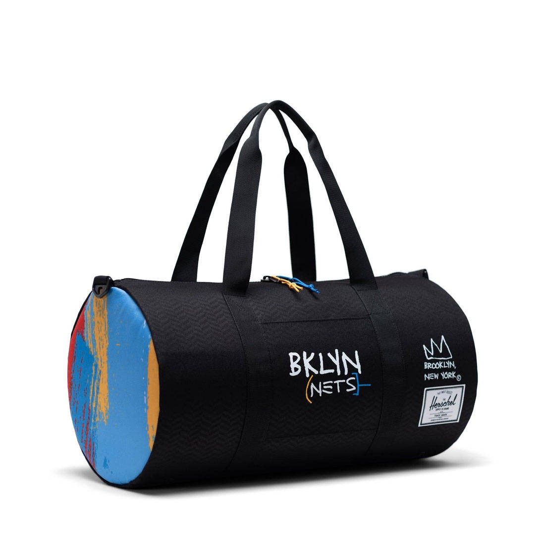 Herschel Supply Co x NBA Brooklyn Nets Sutton Mid 600 Duffel Bag (black)