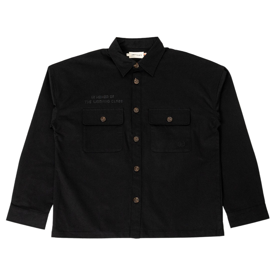Honor The Gift Men Long Sleeve Working Class Shirt (black)