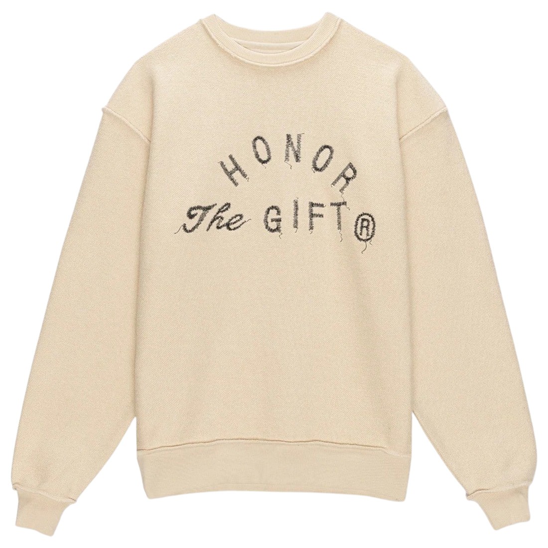 Honor The Gift Men Weathered Crewneck Sweater (white / cream)