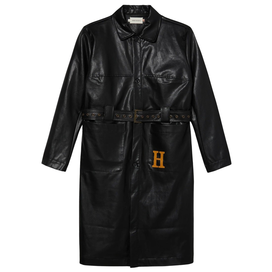 Honor The Gift Women Vegan Trench Coat (black)