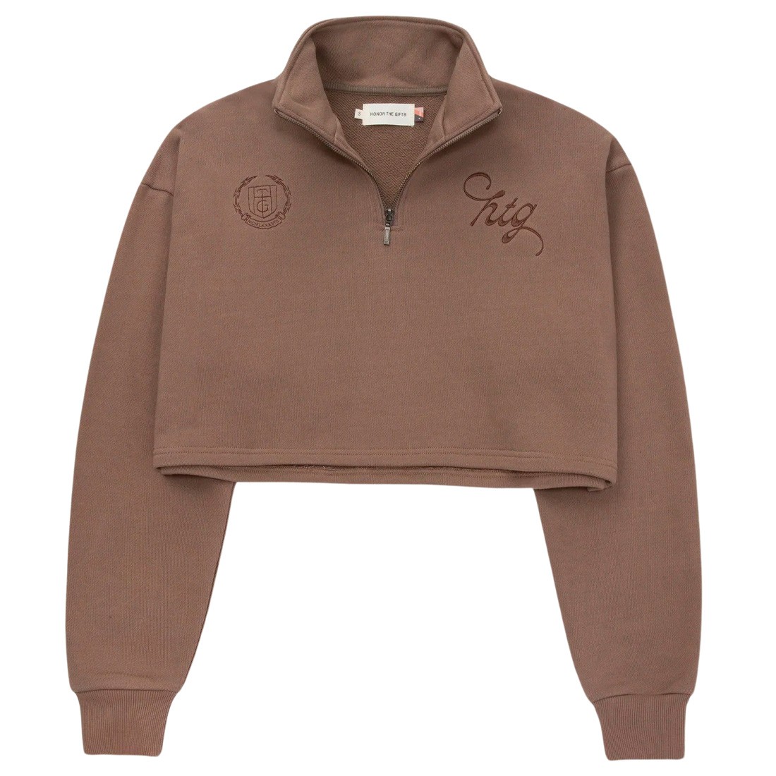 Honor The Gift Womens 1/4 Zip Fleece (gray)