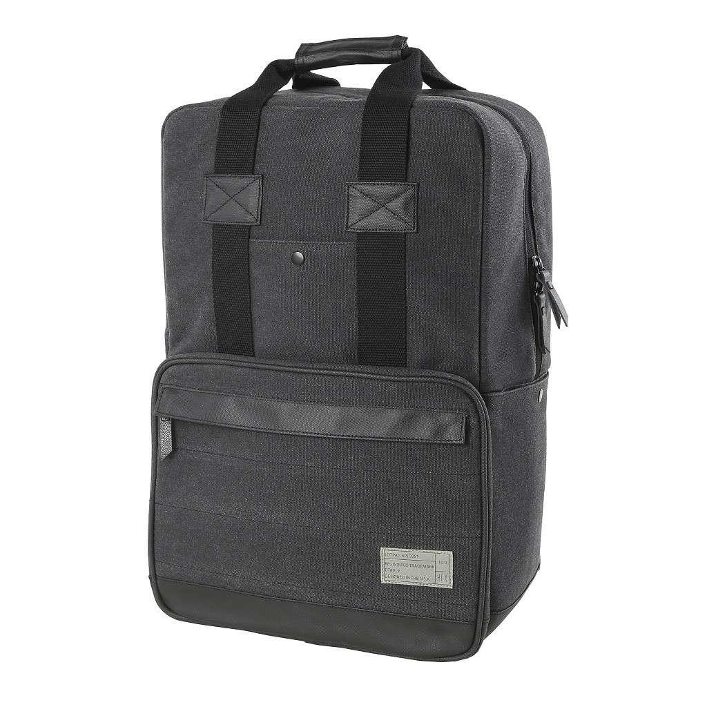 Hex Convertible Backpack (gray / charcoal canvas)