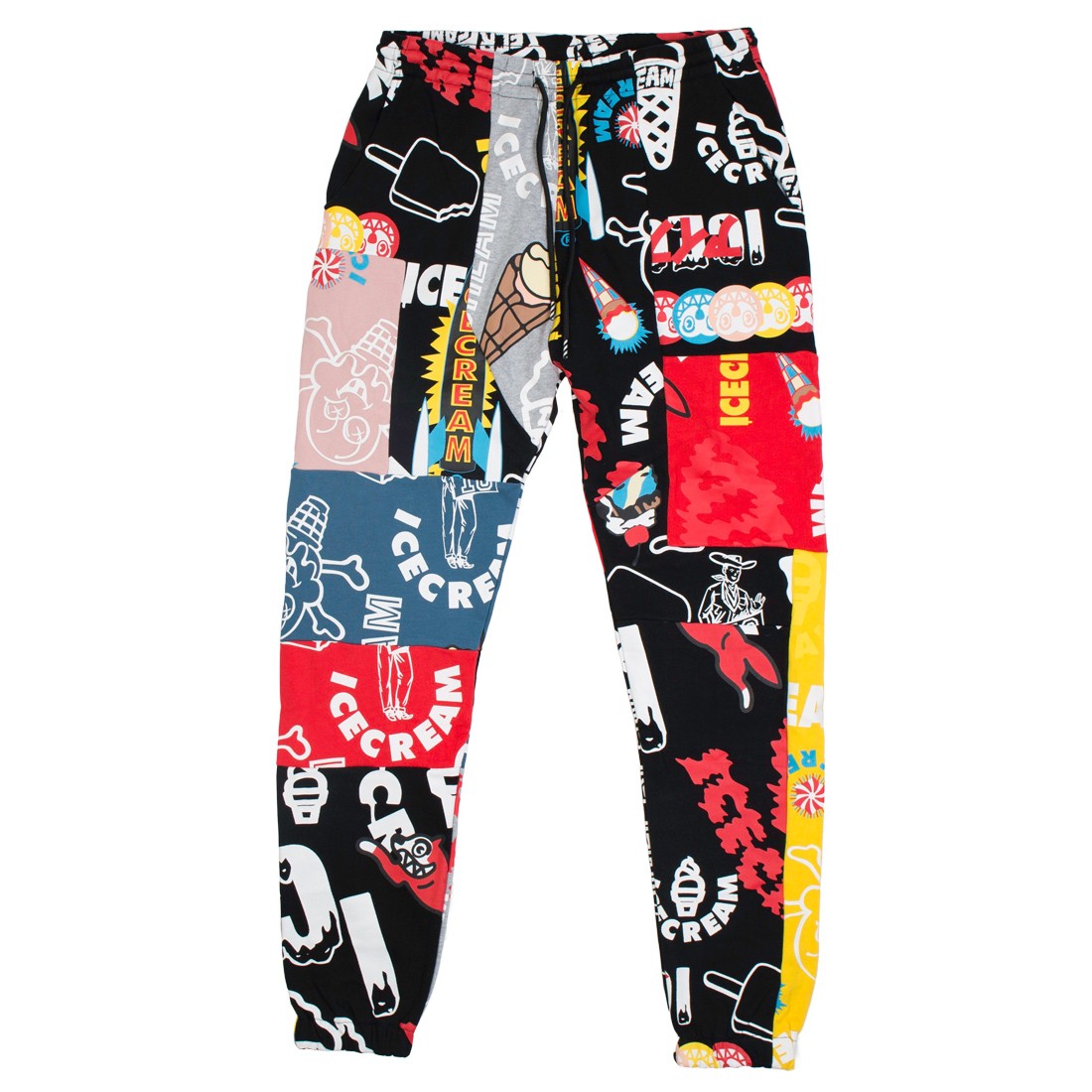 Ice Cream Men Coalition Sweatpants (black / print)