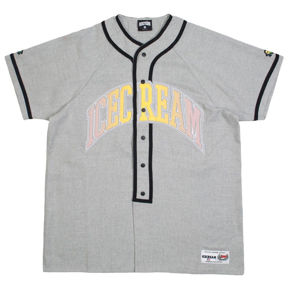 Ice Cream Men Play Ball Knit Jersey Tee (gray)