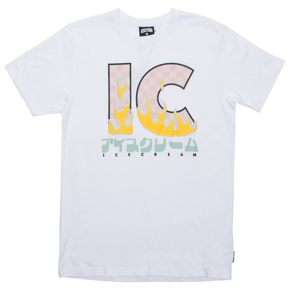 Ice Cream Men Flame On Tee (white)