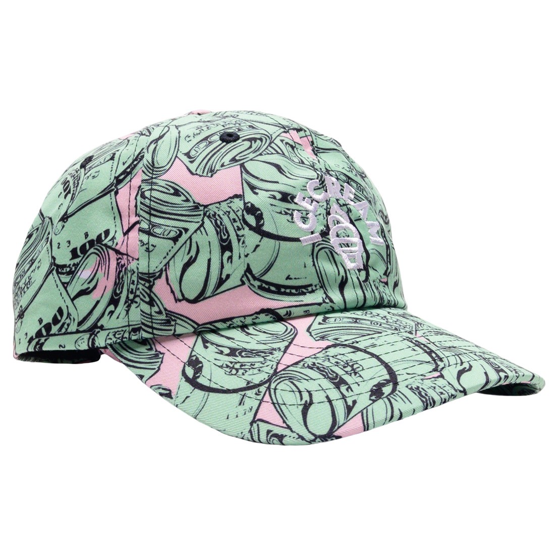 Ice Cream Bands Dad Cap (green / rose smoke)