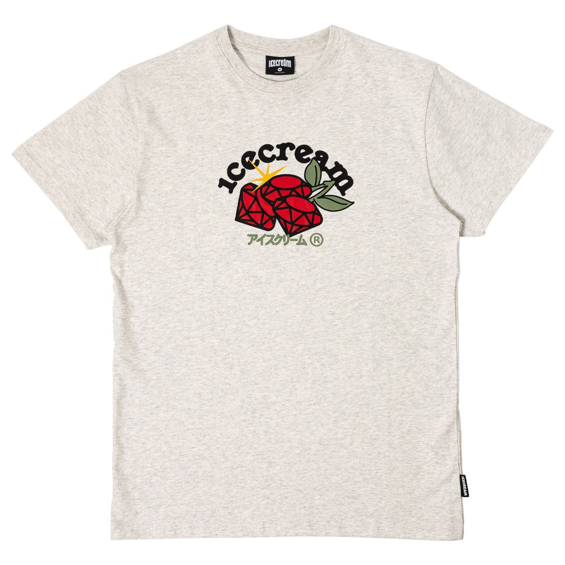 Ice Cream Men Cherry Tee (gray / heather gray)