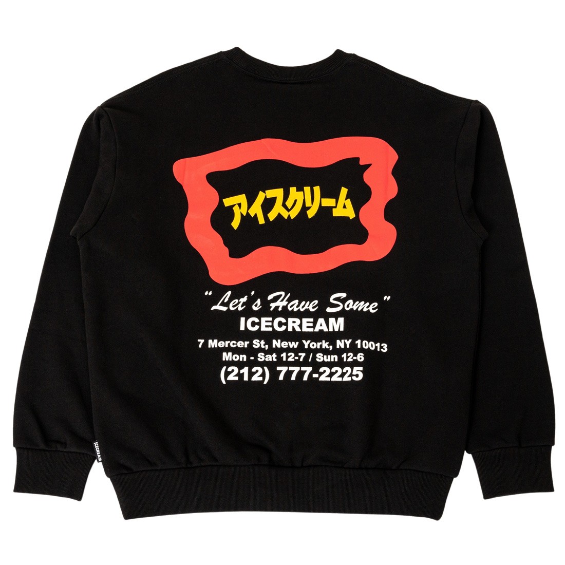 Ice Cream Men Storefront Crew Sweater (black)