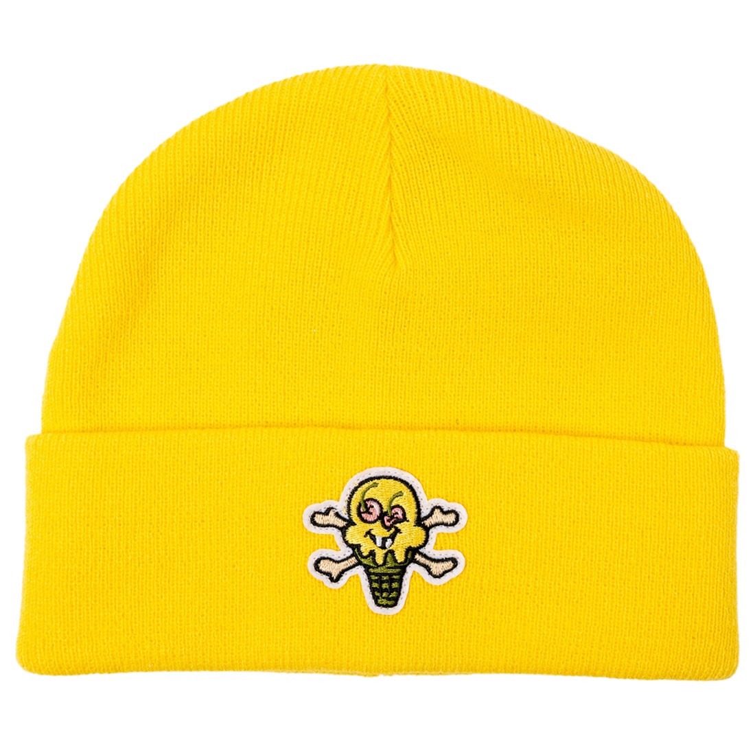 Ice Cream Bones Knit Cap (yellow)