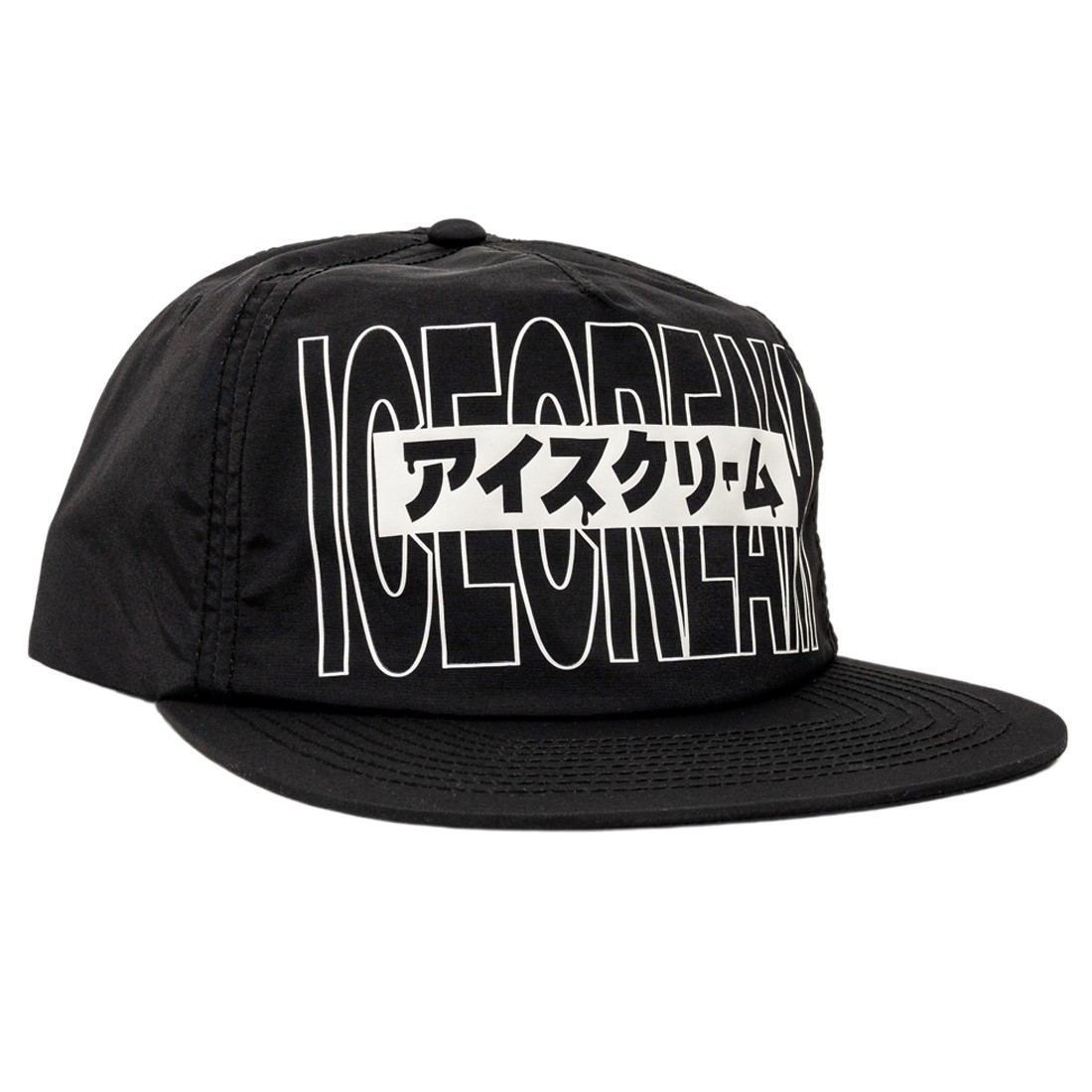 Ice Cream Icey Snapback Hat (black)