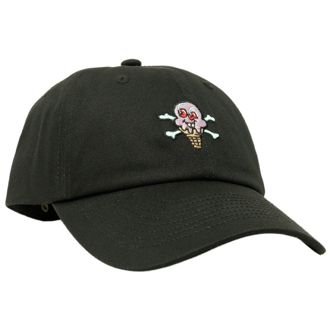 Ice Cream Cones N Bones Dad Hat (black)