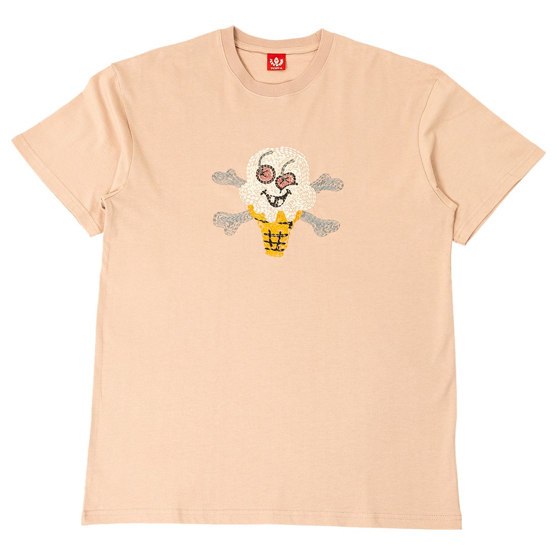 Ice Cream Men Cherry Face Tee (pink / rose smoke)