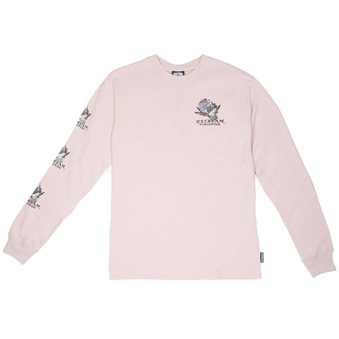 Ice Cream Men Giving Long Sleeve Tee (pink / rose)