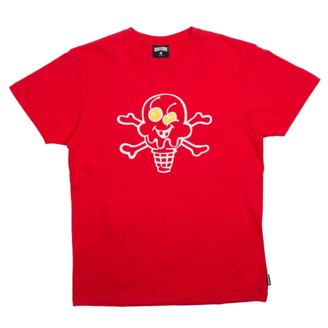 Ice Cream Men Cone And Bones Tee (red / tomato)