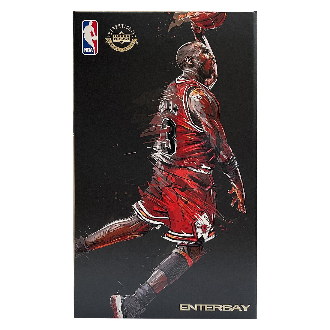 NBA x Enterbay Michael Jordan 1/9 Scale 9 Inch Figure (red)