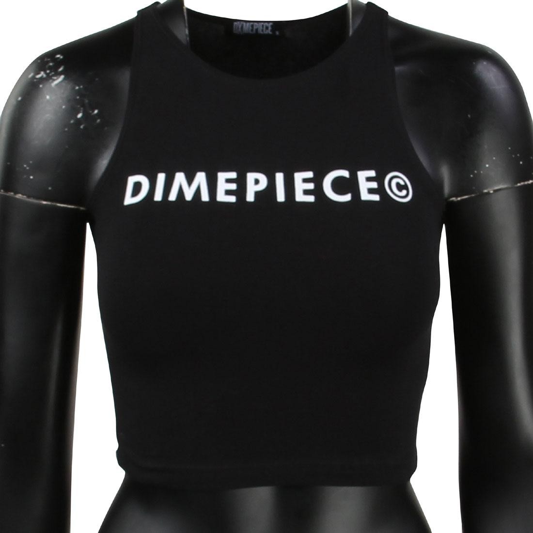 Dimepiece Women Dimepiece Logo Razorback Tee (black)