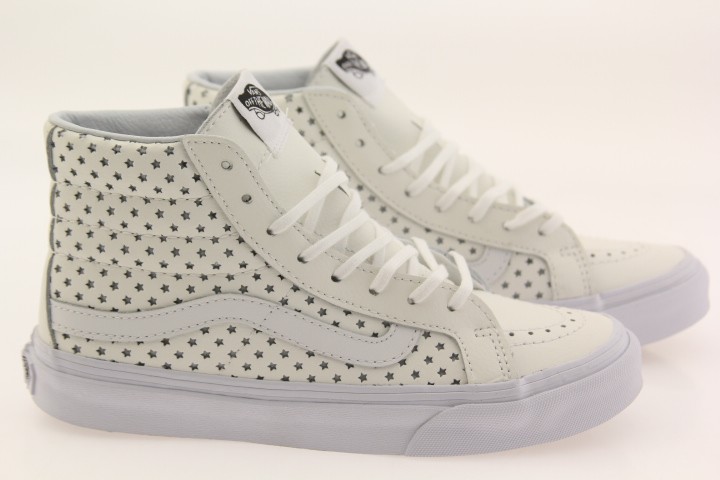 Vans Women Sk8-Hi Slim - Perf Stars (white / true white)