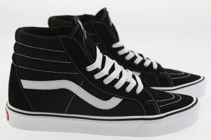 Vans Men Sk8-Hi Lite + Suede Canvas (black / white)