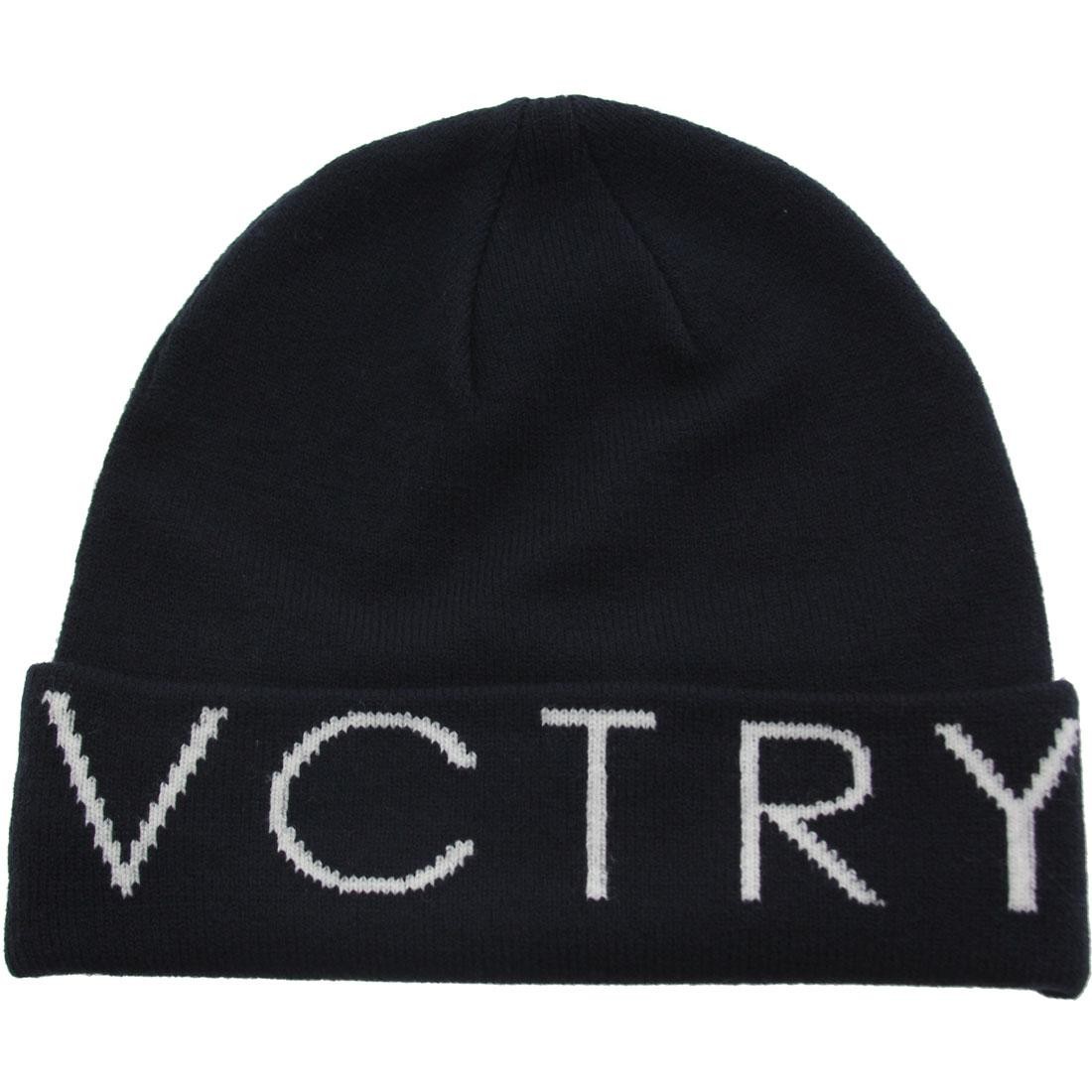 10 Deep Up And Down Knit Beanie (navy)