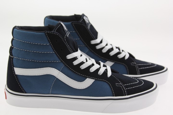 Vans Men Sk8-Hi Lite + Suede Canvas (navy / white)