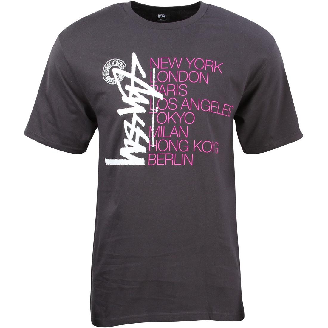 Stussy Men Buana Stack Tee (charcoal)