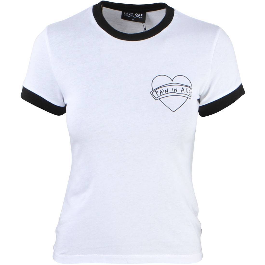 Lazy Oaf Women Pain In Ass Tee (white)