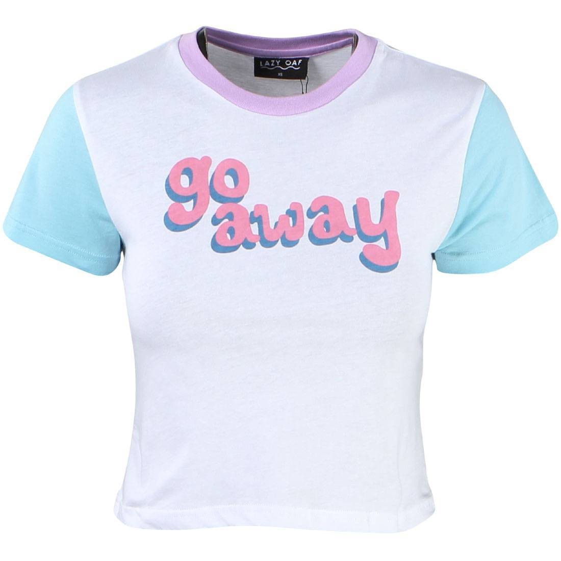 Lazy Oaf Women Go Away Tee (white)