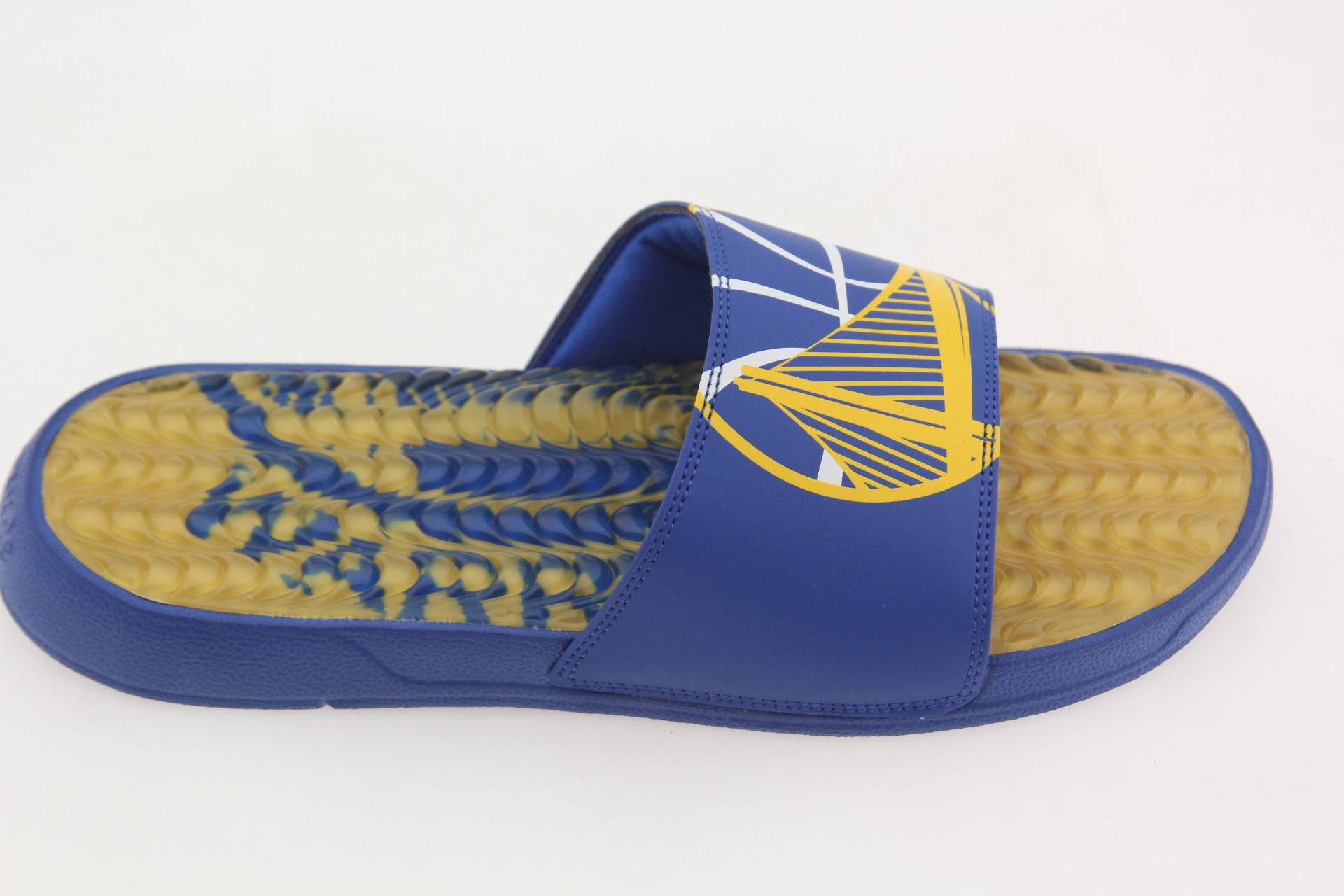 Islide x NBA Golden State Warriors Men Gel Slides (blue / royal / gold)