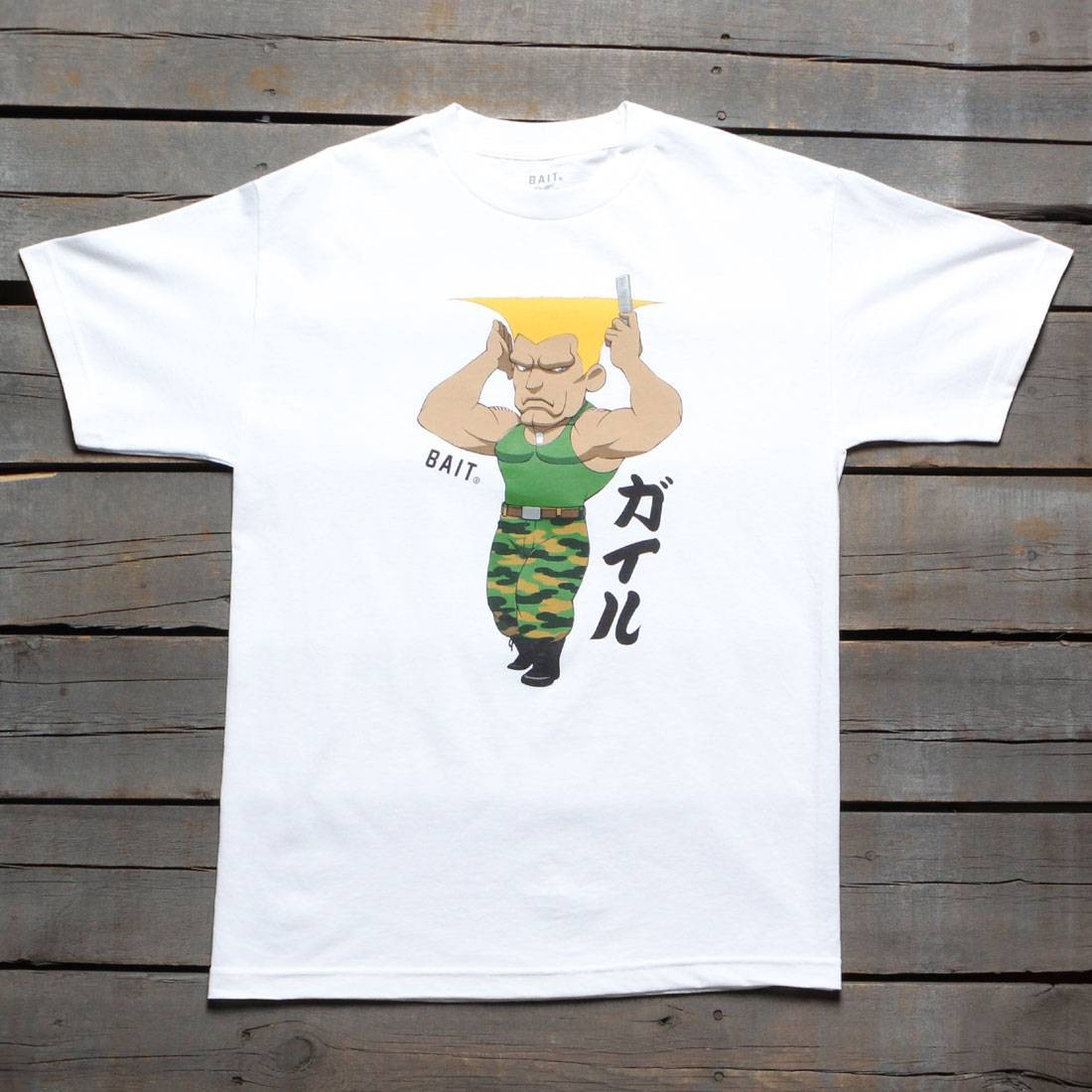 BAIT x Street Fighter Men Chibi Guile Tee (white)