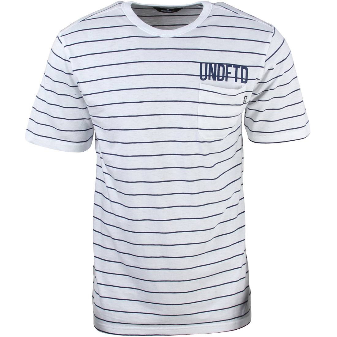 Undefeated Men Stripe Pocket Tee (white)