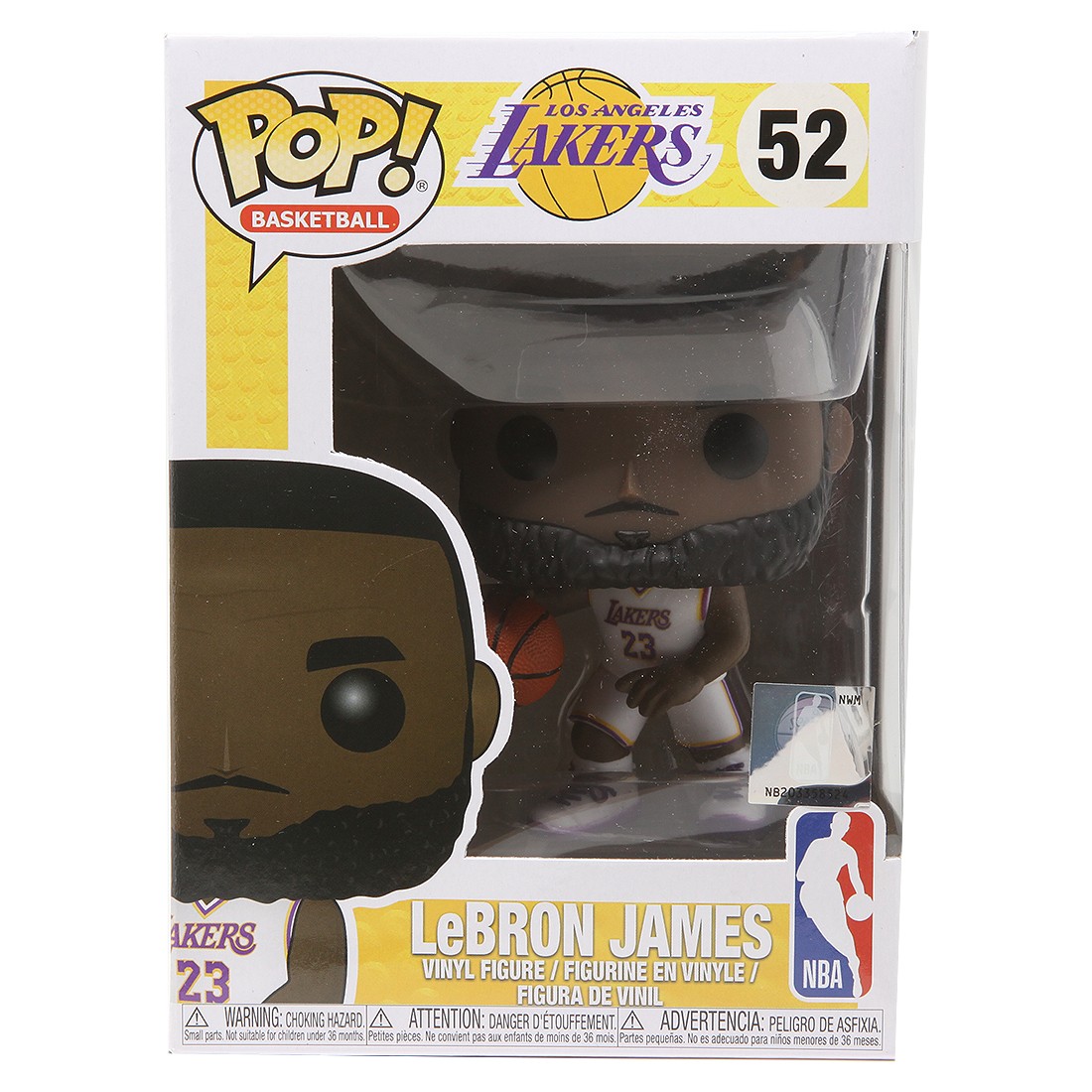Funko POP Basketball NBA LA Lakers Lebron James White Uniform (white)