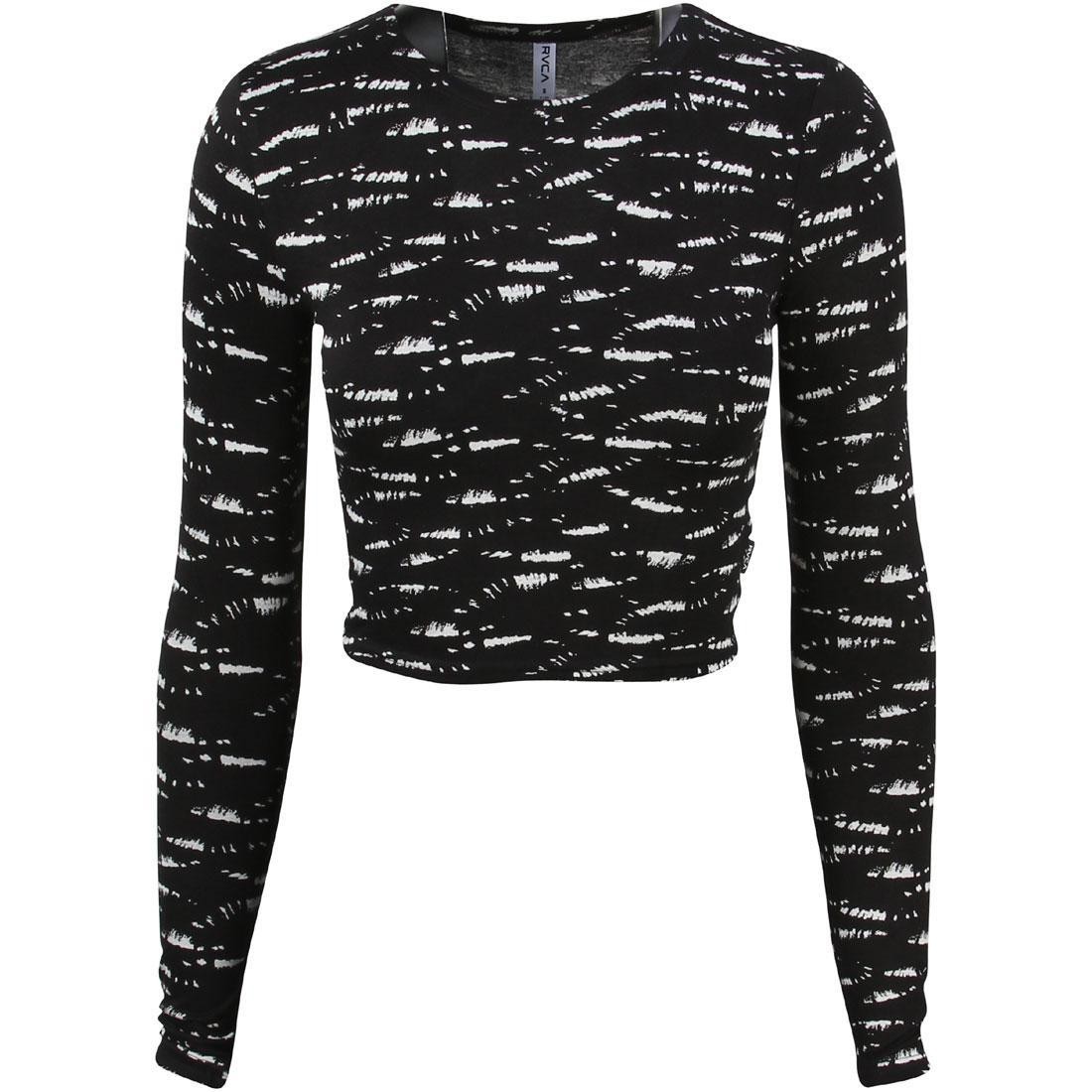 RVCA Women Serenade Crop Tee (black)
