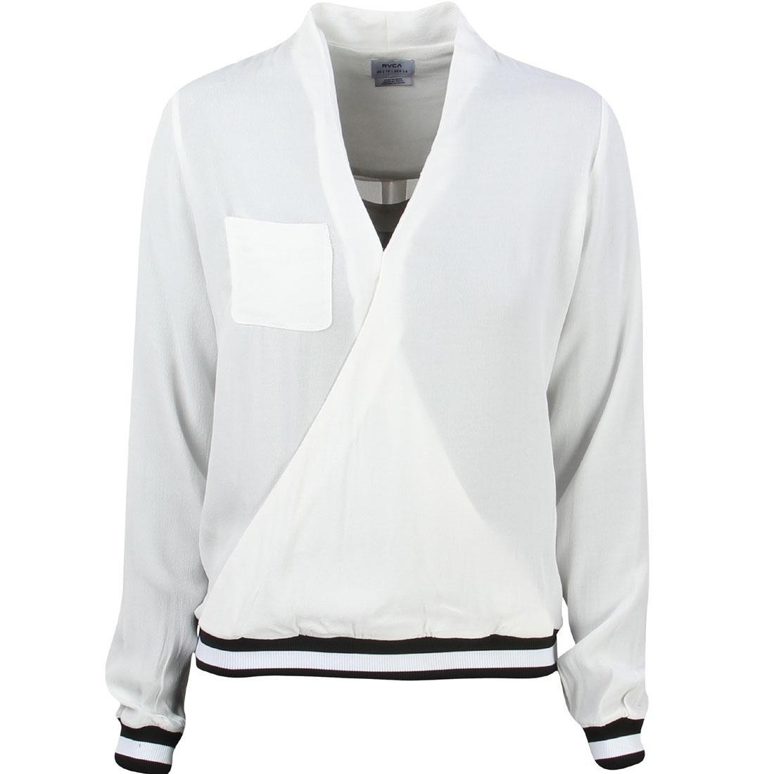 RVCA Women Centra Long Sleeve Shirt (white / vintage)