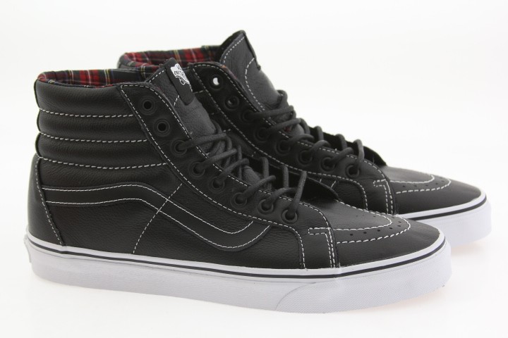 Vans Men Sk8-Hi Reissue - Leather (black / plaid)
