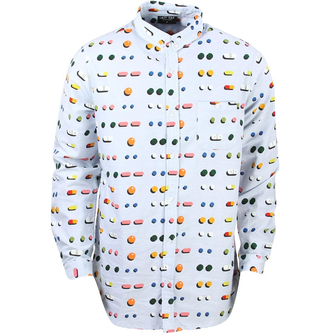 Lazy Oaf Men Medicated Shirt (white / blue)