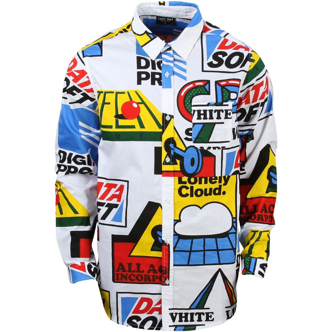 Lazy Oaf Men Software Shirt (white / yellow)