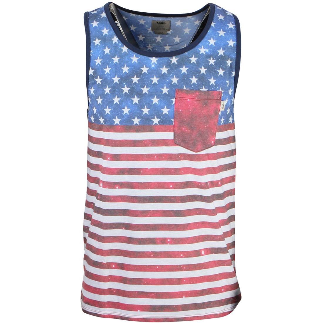 Vans Men Weyfields Tank Top (white / americana)