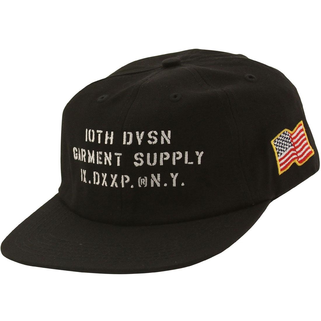 10 Deep Stenciled Snapback Cap (black)