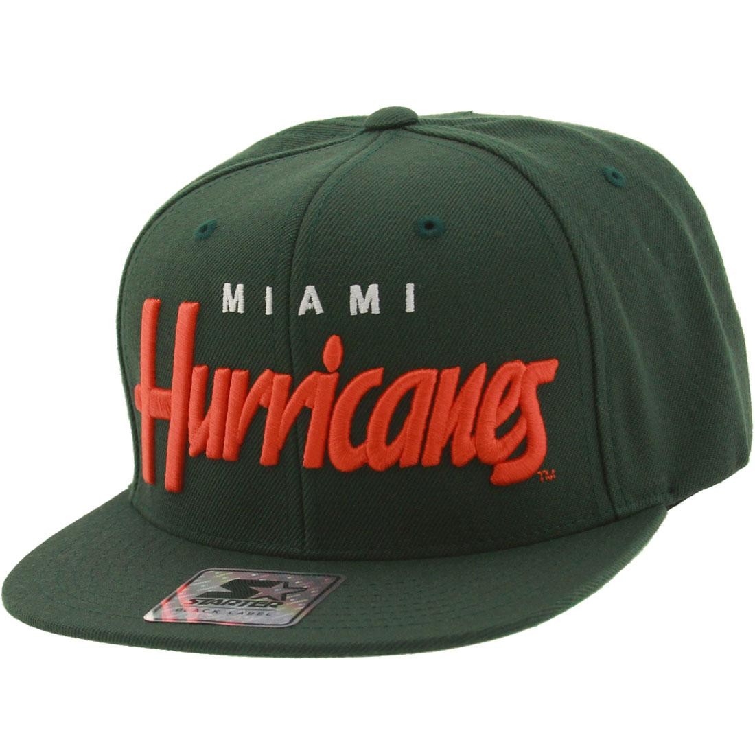 Starter University of Miami Cap (green / orange)