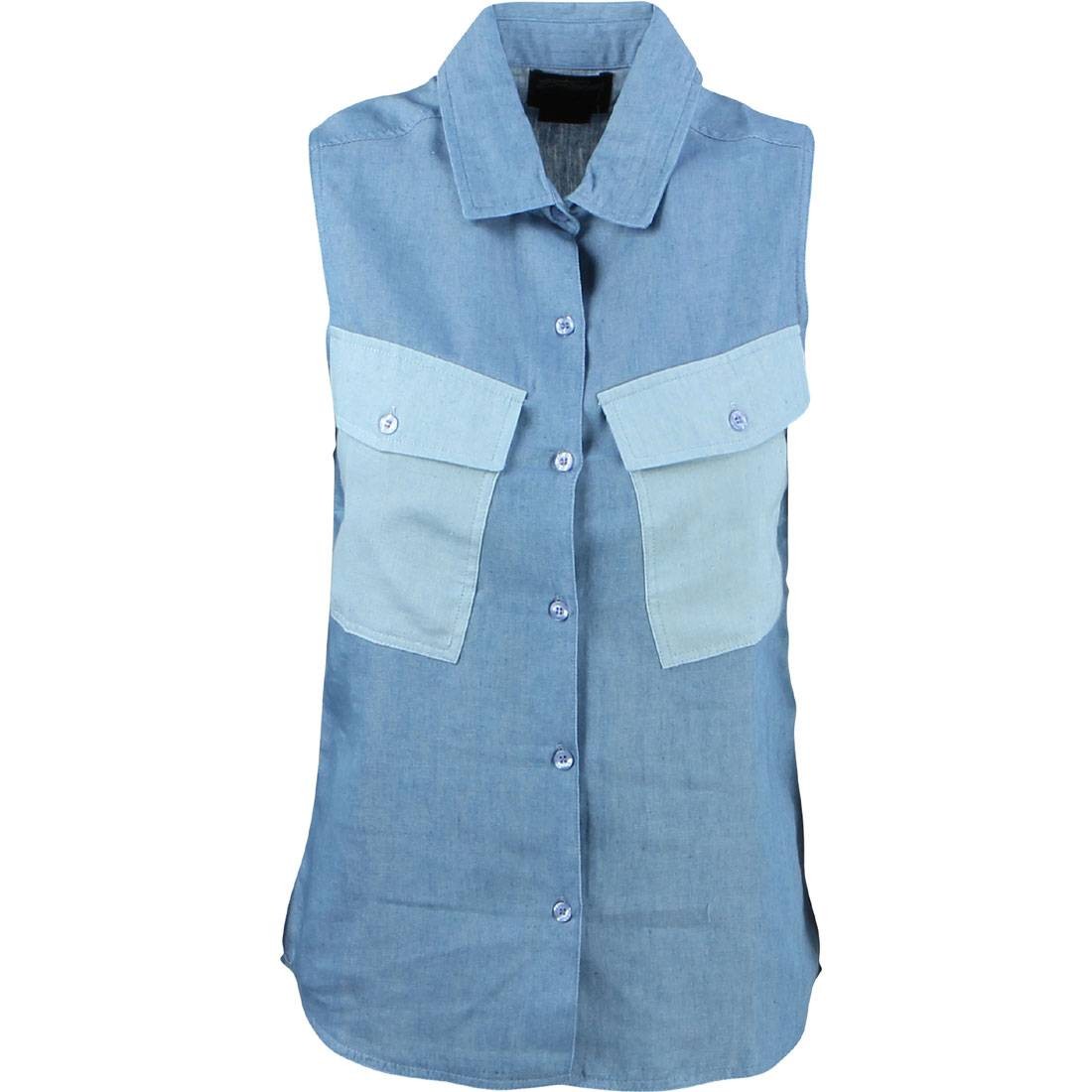 Stussy Women Tilted Denim Shirt (blue)
